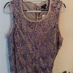 Torrid Lavender Sequin Embellished Blouse